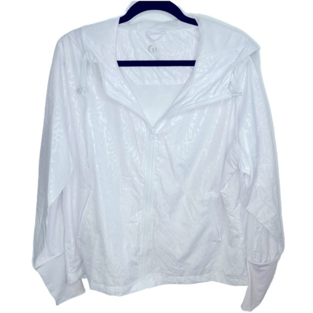 Zyia White Active Bomber Jacket